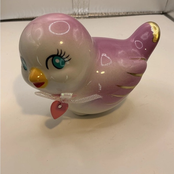 Other - Pink Ceramic Bird Figurine Love Bird